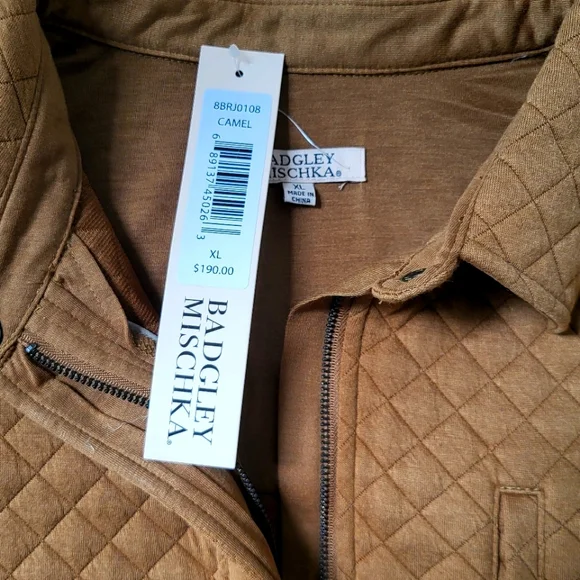 BADGLEY MISCHKA- Camel Quilted Jacket - Picture 7 of 7